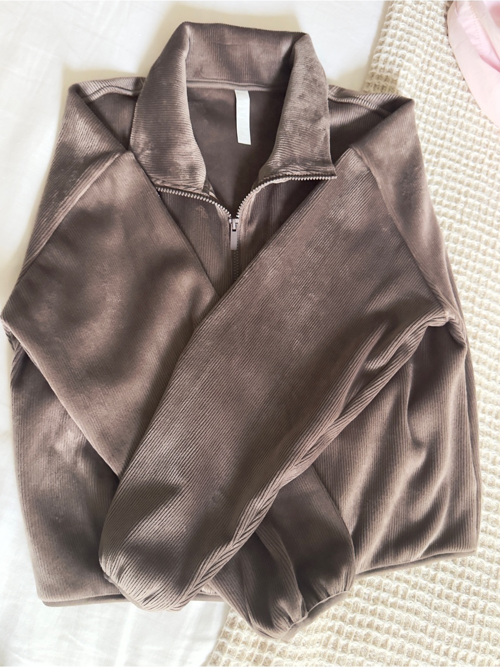 NWOT Zella Plush Ribbed Jacket - Picture 6 of 11